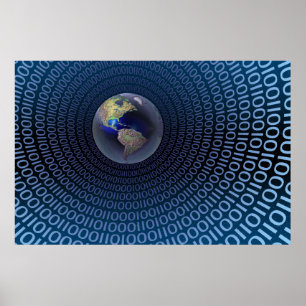 Poster voor digitale wereld