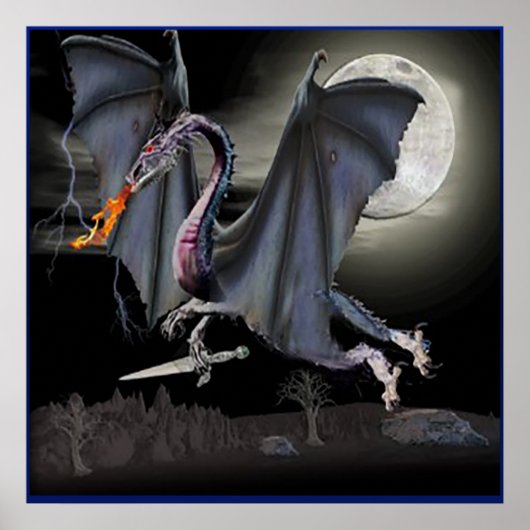 Poster voor drakenkunst (Voorkant)