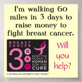 poster voor driedaagse fondsenwerving (Voorkant)