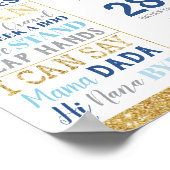  Poster voor eerste jaardag mijlpalen (Hoek)