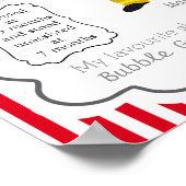 Poster voor eerste verjaardag van brandweerman (Hoek)