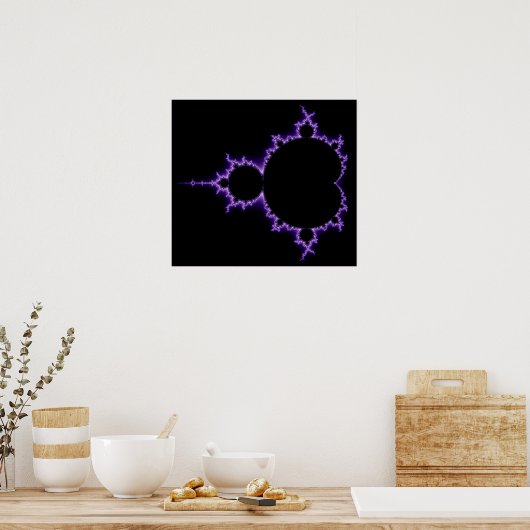 Poster voor elektrische Mandelbrotset (Keuken)