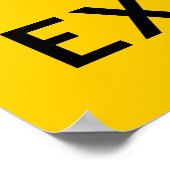 Poster voor explosieve waarschuwing (Hoek)