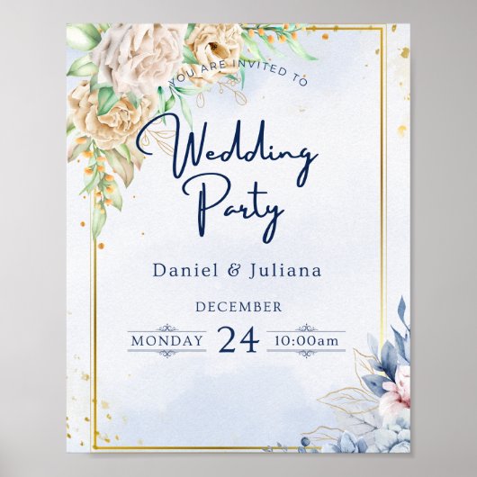 Poster voor feest (Voorkant)