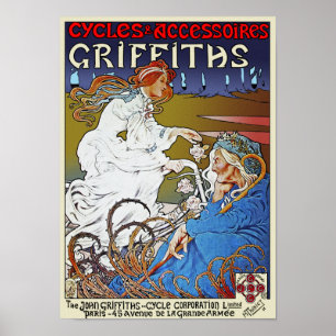 Poster voor fietsen Afdrukken: Griffiths-fietsen v