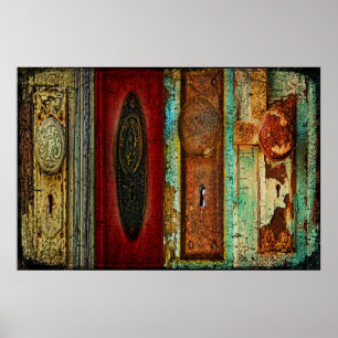 Poster voor fotografie van deurknop