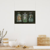 Poster voor geconserveerde poppen in Priscilla (Keuken)