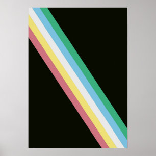 Poster voor gehandicaptenvlag voor gehandicaptenre