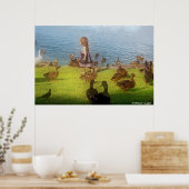 Poster voor grote doekeenden (Keuken)