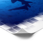 Poster voor haaienaanvallen (Hoek)