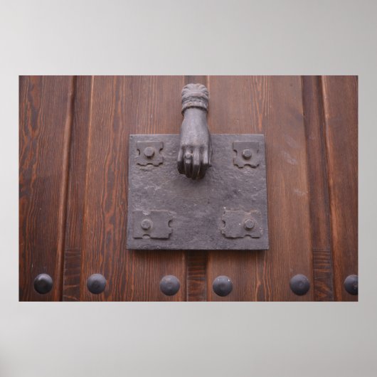 Poster voor handdeurkloppen (Voorkant)