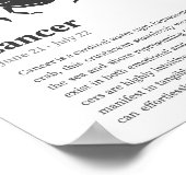 Poster voor het aantekenen van kanker (Hoek)