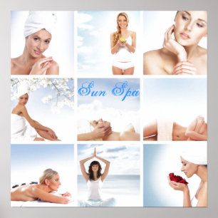 poster voor het gezondheidscentrum van de spa
