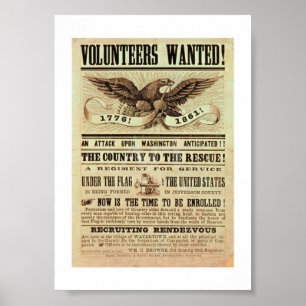 Poster voor het herstel van de burgeroorlog