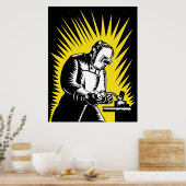 Poster voor het lassen van metaalarbeiders (Keuken)
