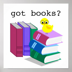Poster voor het lezen van boeken