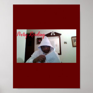 Poster voor het lezen van poëzie