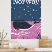 Poster voor het reizen naar langoustines (Keuken)