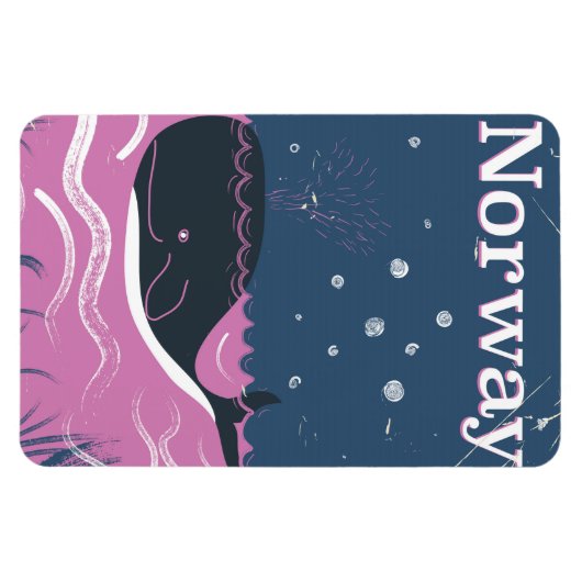 Poster voor het reizen naar langoustines magneet (Horizontaal)