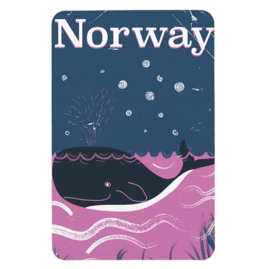 Poster voor het reizen naar langoustines magneet (Verticaal)