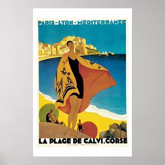 Poster voor het reizen van de Middellandse Zee van (Voorkant)