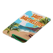Poster voor het reizen van het eiland Saint Barthé Magneet (Linkerzijde)