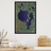 Poster voor het Sebago Lake Maine Satellite (Keuken)