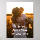 Poster voor het welkomstteken voor bruiloft (Voorkant)