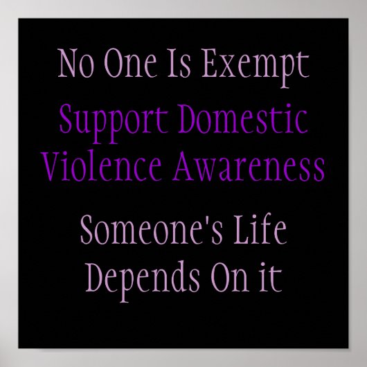 Poster voor huiselijk geweld (Voorkant)