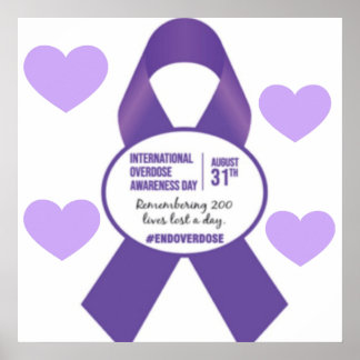Poster voor internationale bewustmaking bij overdo