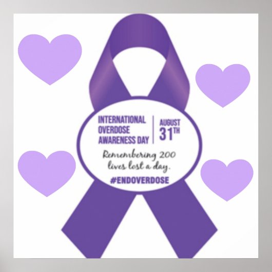 Poster voor internationale bewustmaking bij overdo (Voorkant)