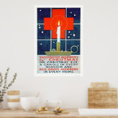 Poster voor kerstrecruitering door het Rode Kruis (Keuken)
