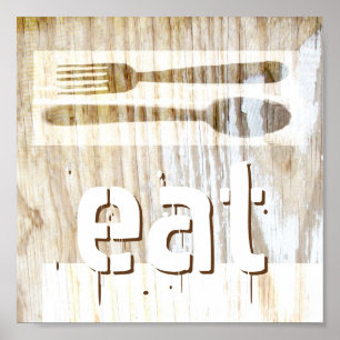 poster voor keuken rustige chemisch typografie