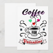 poster voor koffieverjaardag kaart (Voorkant / Achterkant)