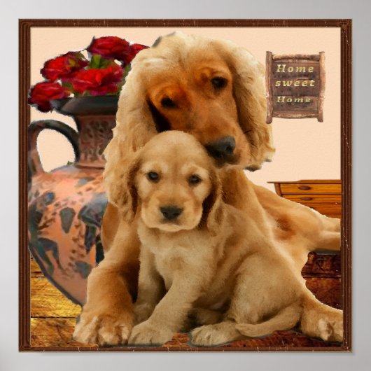Poster voor labrador (Voorkant)