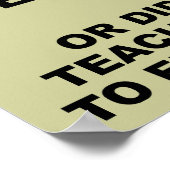 Poster voor leerlingwezen Fail Funny Sign (Hoek)