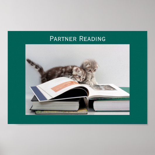 Poster voor leesklaslokaal voor partners (Voorkant)