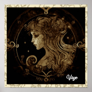 Poster voor Maagd Sign Wall Art