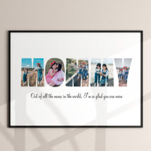 Poster voor mammie fotocollage