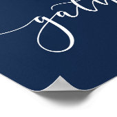 Poster voor marinesleutel Blue Kitchen Dining Room (Hoek)