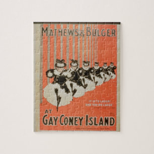 Poster voor 'Mathews & Bulger' op Gay Coney Island Legpuzzel