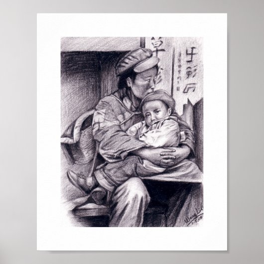 Poster voor moeder en kind (Voorkant)