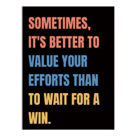 Poster voor Motivatie prijsopgave valideren Perfect Poster