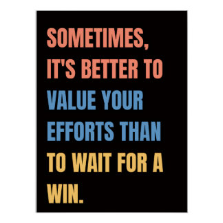Poster voor Motivatie prijsopgave valideren Perfect Poster
