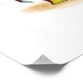 Poster voor mozaïekolifant afdrukken (Hoek)