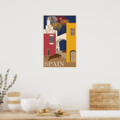 Poster voor oldtimers in Spanje (Keuken)