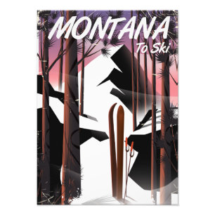Poster voor oldtimers van Montana Ski
