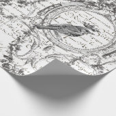 Poster voor ontkoppeling van vogelscript cadeaupapier (Hoek)