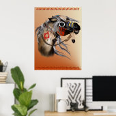 Poster voor oorlogspaarden (Thuiskantoor)