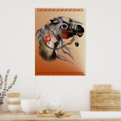 Poster voor oorlogspaarden (Keuken)